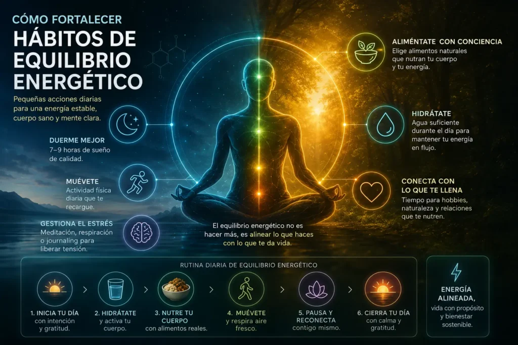 Cómo fortalecer hábitos de equilibrio energético