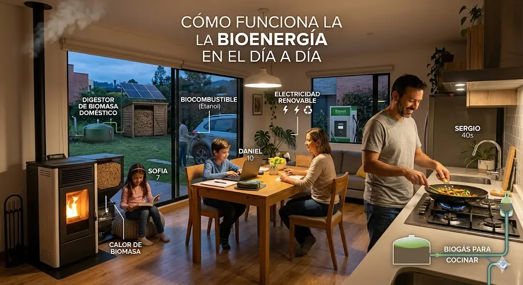 Cómo funciona la bioenergía en el día a día