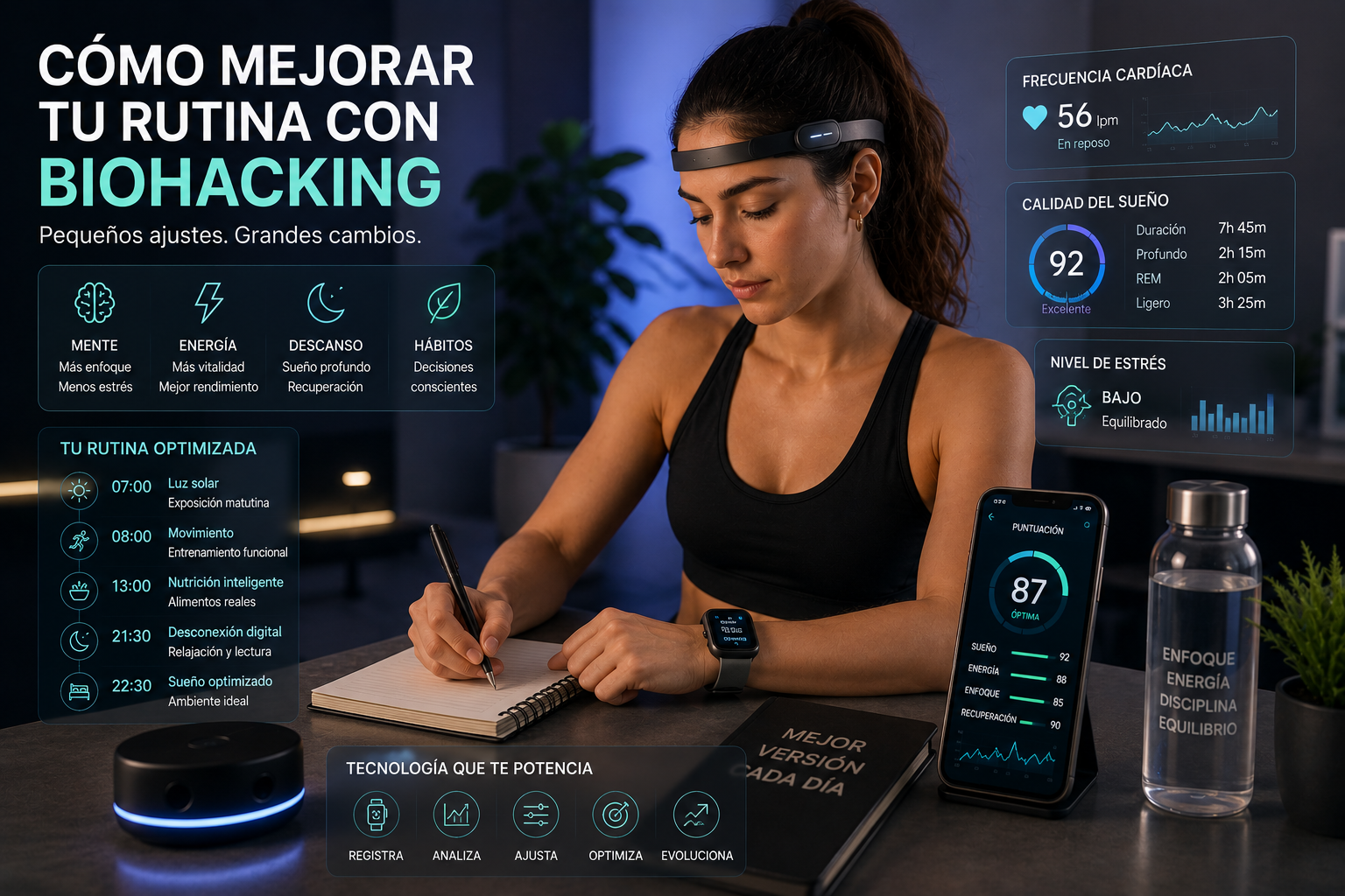 Cómo mejorar tu rutina con biohacking