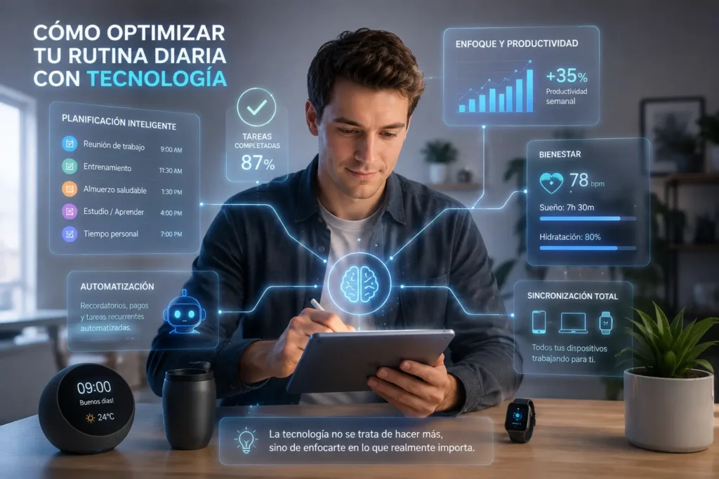 Cómo optimizar tu rutina diaria con tecnología