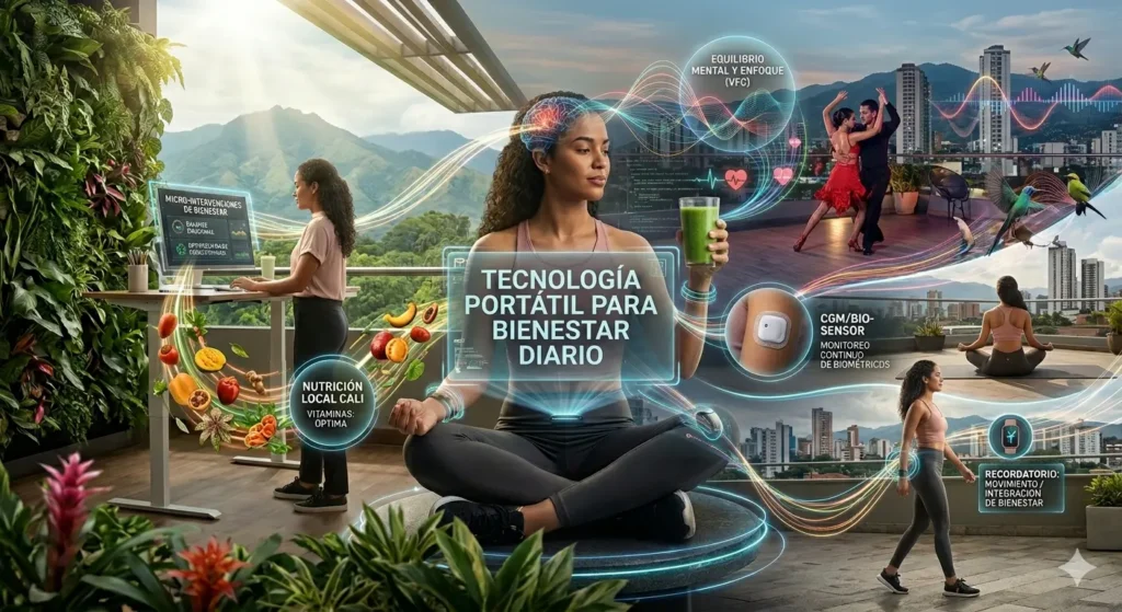 Tecnología portátil para bienestar diario