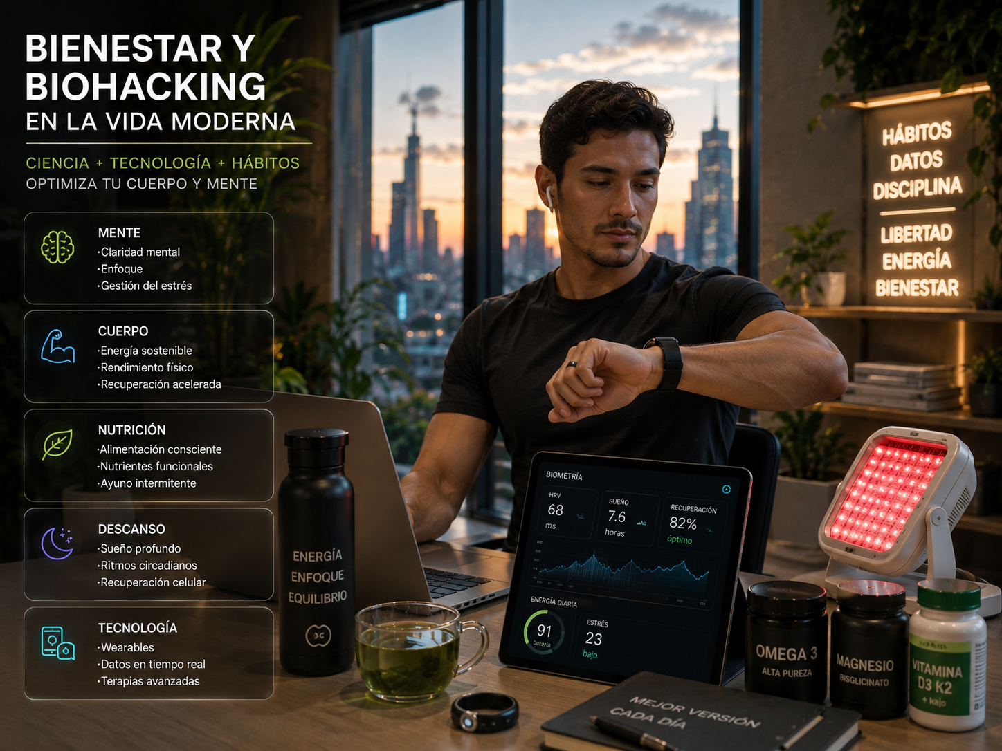Bienestar y biohacking en la vida moderna