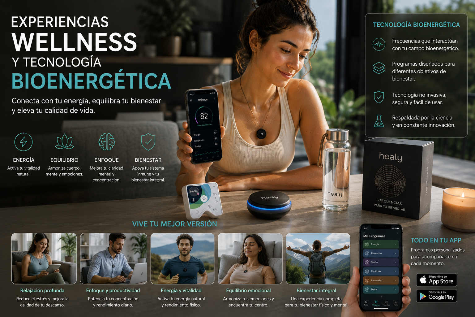 Experiencias wellness y tecnología bioenergética
